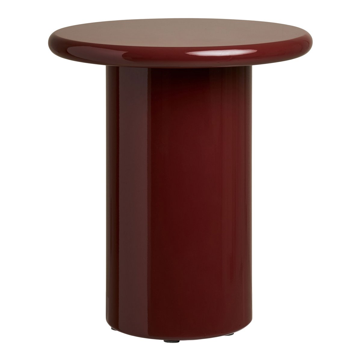 Table d'appoint Otago bordeaux – fond blanc