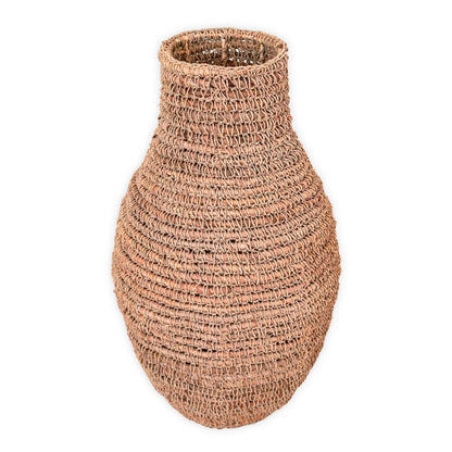 Vase Sakra en fibres naturelles – fond blanc