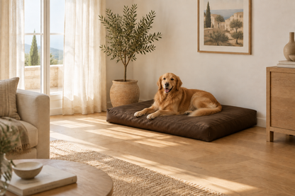 Tapis chien avec golden retriever