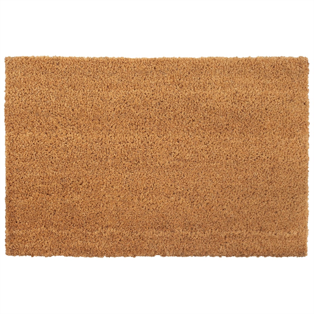 Tapis de porte en fibre de coco naturelle 50x80 cm – fond blanc