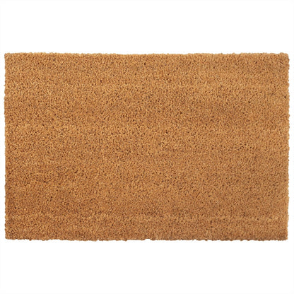 Tapis de porte en fibre de coco naturelle 50x80 cm – fond blanc