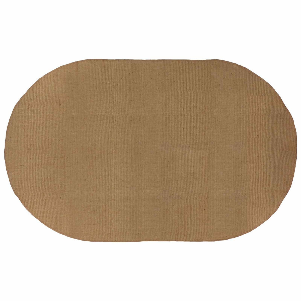 Tapis allongé en jute naturel aux extrémités arrondies, 152 × 245 cm
